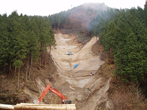 山腹工　土留工　恵那市上矢作町